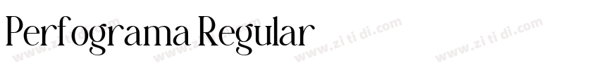 Perfograma Regular字体转换 Perfograma Regular字体转换